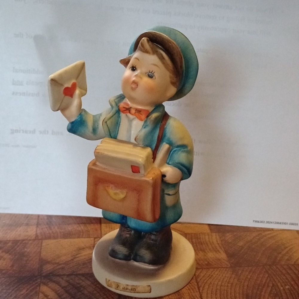Hummel -boy with mail, The Postman, mint condition